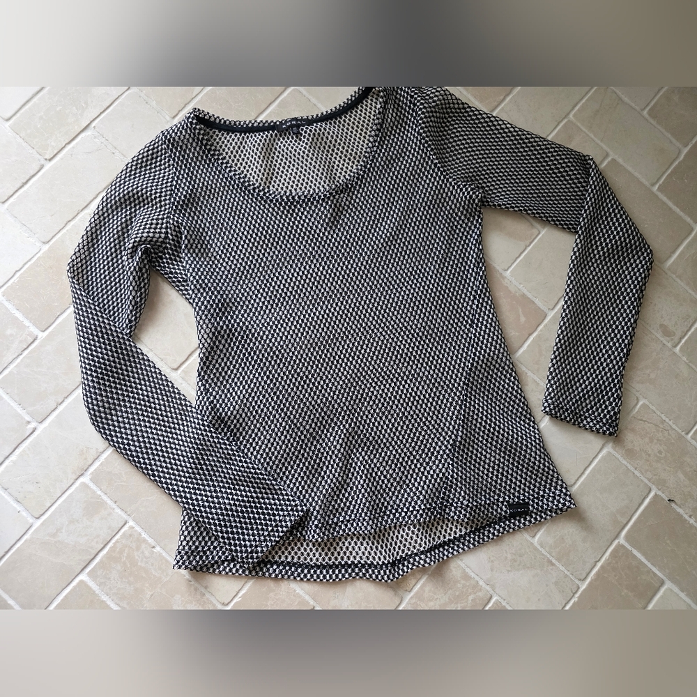 Koral Netz Perforated Long Sleeve Top XS